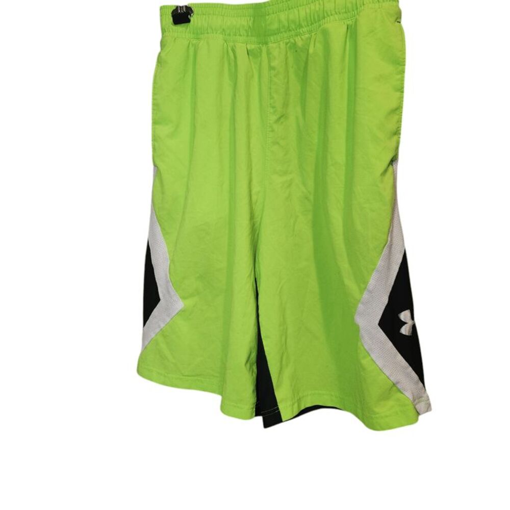 Men's Size Medium Neon Green Athletic Basketball Shorts